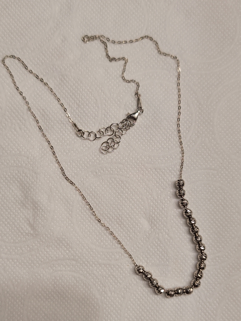 Inspiranza Elegant Silver Bead Necklace - Women Jewelry